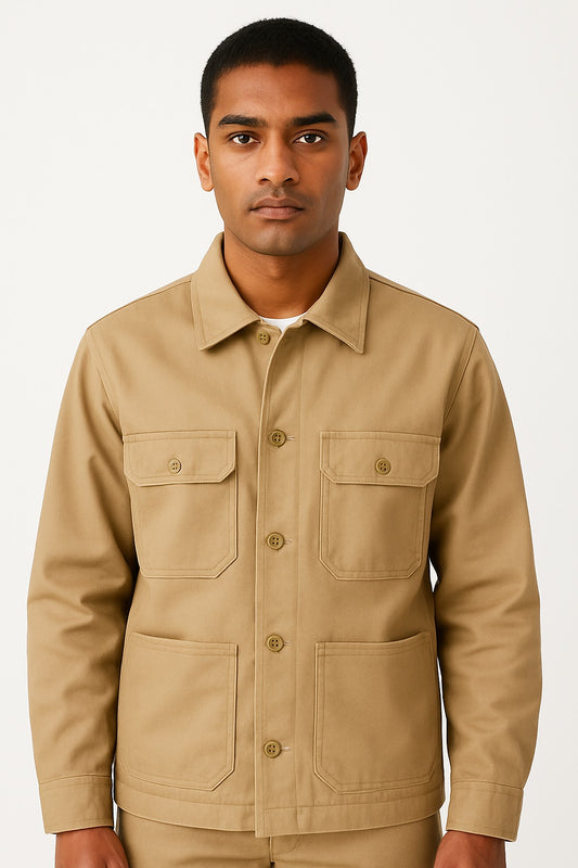 Cotton Work Jacket – Breathable & Comfortable Protection