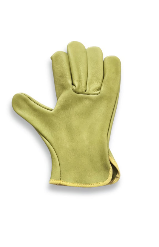 Cow Grain Leather Driver Gloves