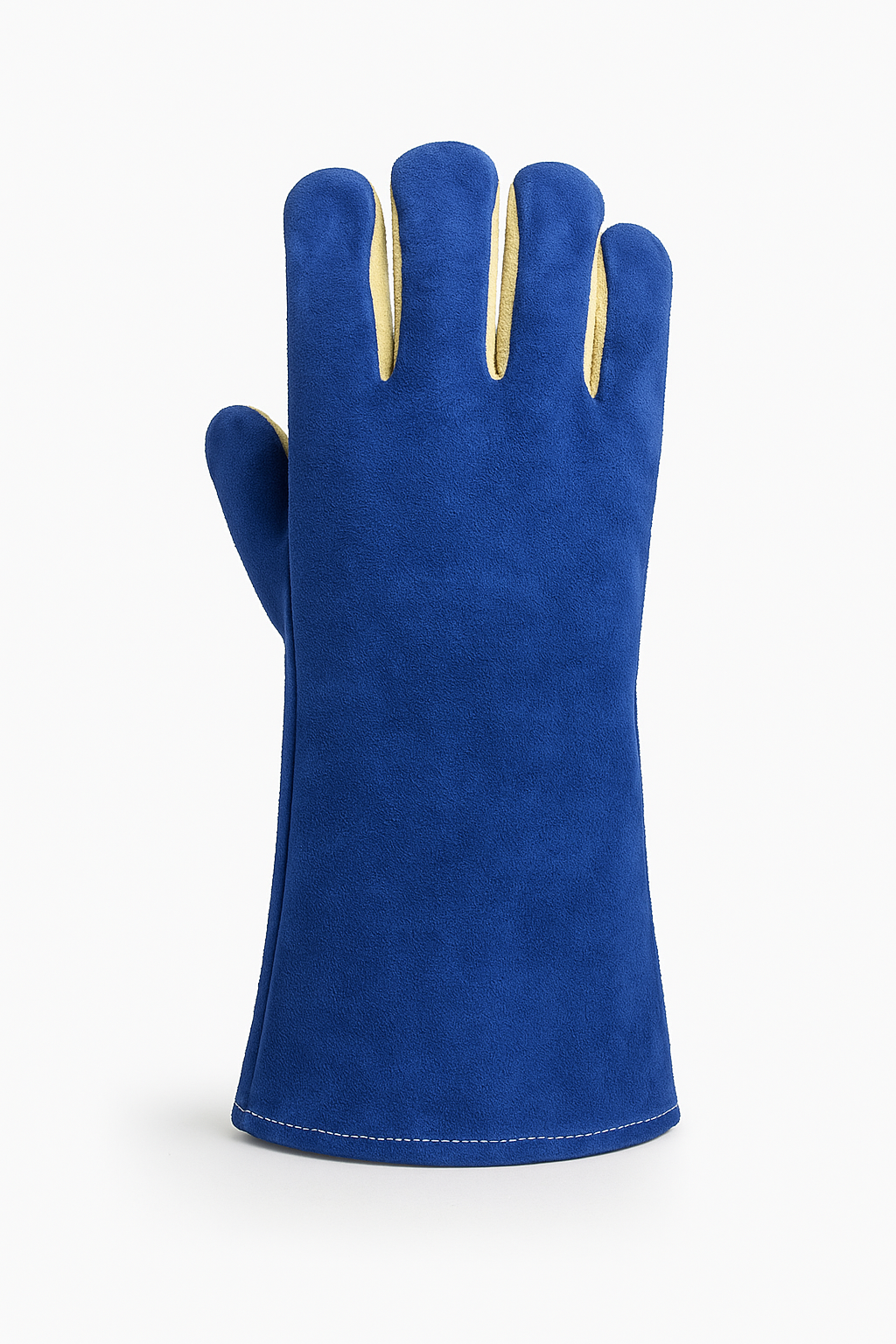 Heat & Water Repellent Cow Split Leather Gloves with Aramid Palm