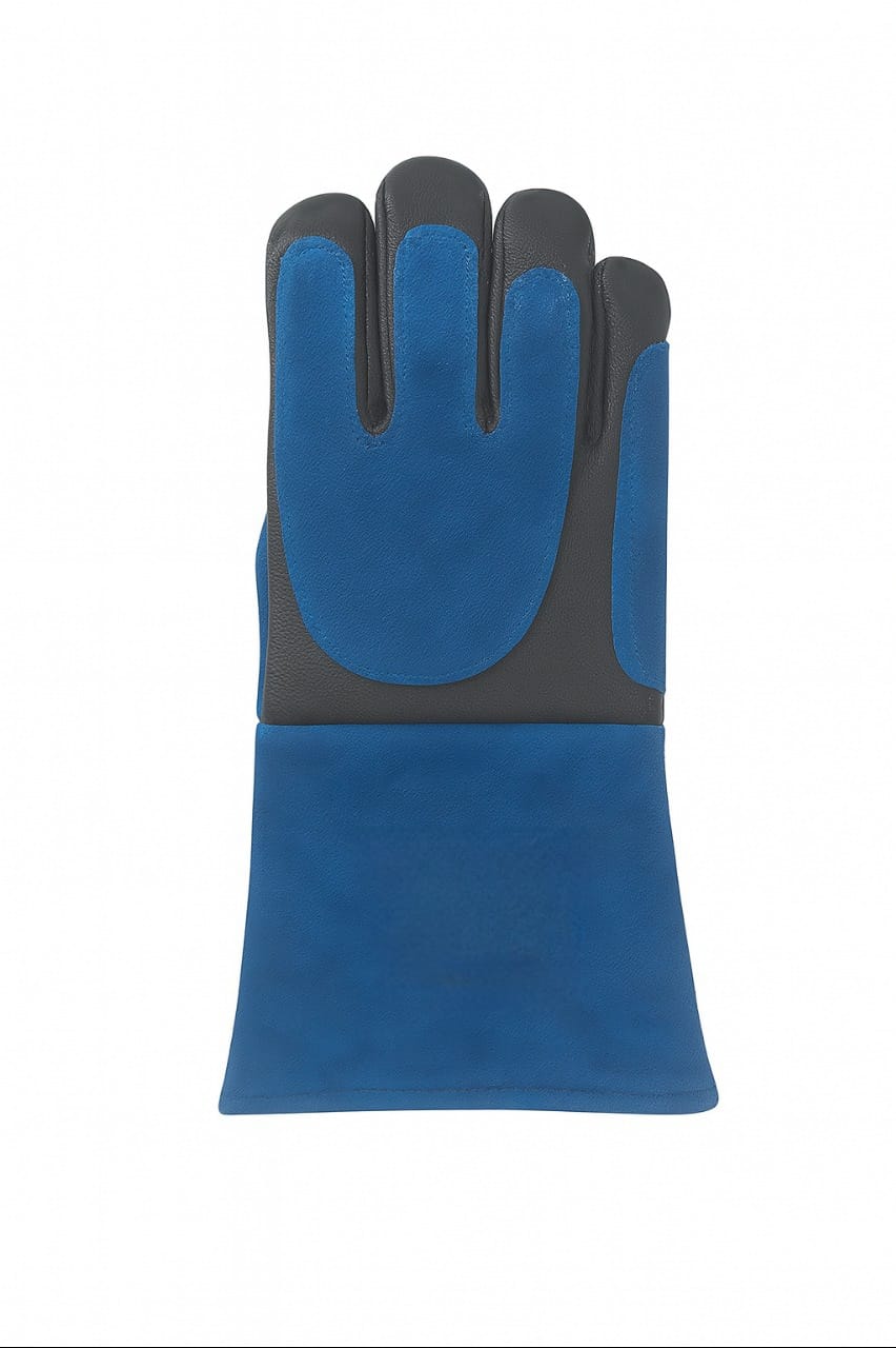 Heat and water repellent leather welding gloves