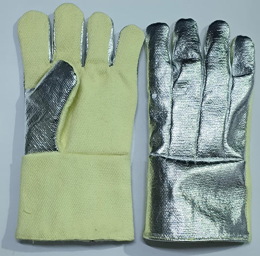 Heat-Resistant Aluminized Foundry Gloves