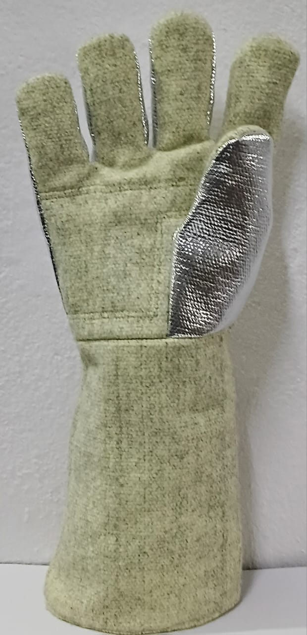 Aluminized Foundry Gloves – Reflective Heat & Molten Metal Protection