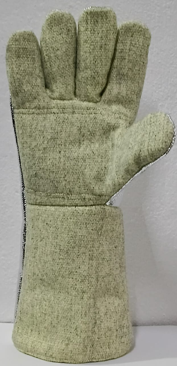 Aluminized Foundry Gloves – Reflective Heat & Molten Metal Protection
