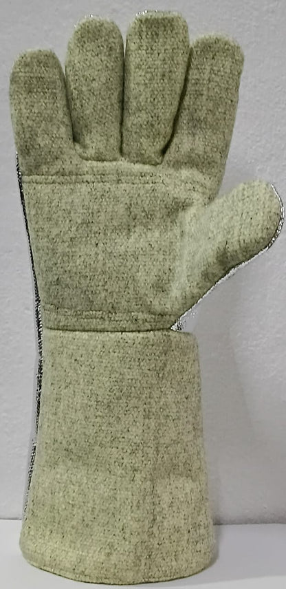 Aluminized Foundry Gloves – Reflective Heat & Molten Metal Protection
