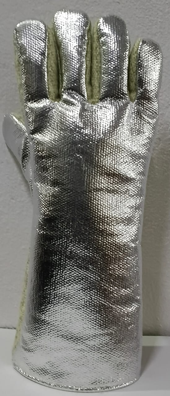 Aluminized Foundry Gloves – Reflective Heat & Molten Metal Protection
