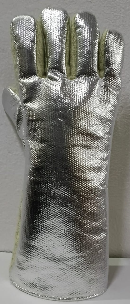 Aluminized Foundry Gloves – Reflective Heat & Molten Metal Protection